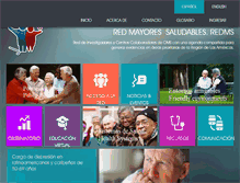 Tablet Screenshot of mayoressaludables.org
